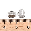 Tarnish Resistant 304 Stainless Steel Ribbon Crimp Ends STAS-S047-056-5