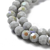 Opaque Glass Beads Strands EGLA-A035-P6mm-L22-3