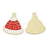 Christmas Alloy Enamel Pendants X-ENAM-D050-13E-02G-1