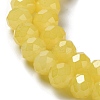 Baking Paint Imitation Jade Glass Bead Strands DGLA-A034-J10mm-A-4