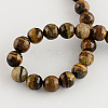 Natural Tiger Eye Round Bead Strands G-R203-4mm-2