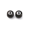 8 Ball 304 Stainless Steel Enamel Beads STAS-B085-20G-1
