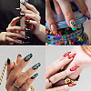 Stainless Steel DIY Nail Art Templates MRMJ-WH0092-014-7