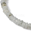 Natural White Labradorite Rondelle Beaded Stretch Bracelets BJEW-JB09980-04-3