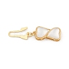 Brass Micro Pave Clear Cubic Zirconia Box Clasps KK-U051-01G-03-3