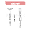 4Pcs Brass Extender Chain FIND-FH0009-25A-2