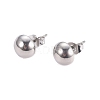 304 Stainless Steel Stud Earrings EJEW-I236-01-2