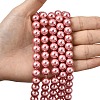 Eco-Friendly Dyed Glass Pearl Round Beads Strands HY-A002-10mm-RB109-5