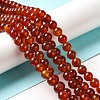 Natural Carnelian Beads Strands X-G-G390-8mm-03-3