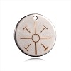 Spray Painted Stainless Steel Charms STAS-F092-07P-1