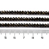 Natural Golden Sheen Obsidian Beads Strands G-G139-B24-01-5