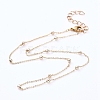 Brass Cable Chain Necklaces NJEW-JN02786-1