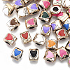 UV Plating Acrylic European Beads OACR-N010-004LG-1