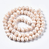 Electroplate Glass Beads Strands EGLA-A034-P4mm-A17-3
