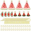 DIY Watermelon Dangle Earrings DIY-FS0006-06-1