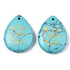Synthetic Turquoise Pendants G-T122-72H-2