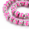 Handmade Polymer Clay Beads Strands CLAY-N008-055-01-3