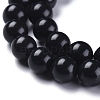 Natural Black Stone Beads Strands G-I288-A02-10mm-3