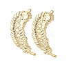Brass Pendants Cabochons Settings KK-H083-05G-1
