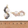 Natural Cultured Freshwater Pearl Beaded Pendants PALLOY-JF05932-3
