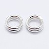 925 Sterling Silver Split Jump Rings STER-F036-01S-1x8mm-2