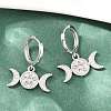 Brass Micro Pave Cubic Zirconia Hoop Dangle Earrings EJEW-G471-52P-1
