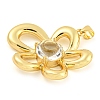 Rack Plating Brass Pendants ZIRC-L100-152G-01-2