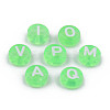 Transparent Acrylic Enamel Beads MACR-S273-36-2