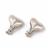 Alloy Clip-on Earring Findings PALLOY-M208-07P-2