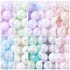 250Pcs 10 Colors Iridescent Plating Acrylic Beads MACR-CJ0001-66-1-6