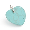 Synthetic Turquoise Pendants G-I275-03A-3