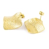 Ion Plating(IP) 304 Stainless Steel Stud Earrings for Women EJEW-A049-12G-2