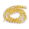 Synthetic Moonstone Beads Strands G-F143-10mm-14-2