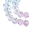 Gradient Color Baking Paint Glass Bead Strands X1-DGLA-A039-T6mm-A05-3