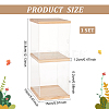 2-Tier Transparent Acrylic Minifigures Display Case ODIS-WH0043-24A-2