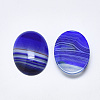 Natural Banded Agate/Striped Agate Cabochons X-G-T122-22C-2