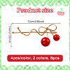 8Pcs 2 Colors Alloy & Plastic Hair Bobby Pin PHAR-HY0001-05-2