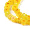 Handmade Millefiori Glass Bead Strands LAMP-J035-4mm-06-3