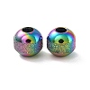 Rainbow Color Ion Plating(IP) Textured 304 Stainless Steel Beads STAS-P306-01B-MC-2
