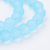 Baking Paint Transparent Glass Bead Strands X-GLAA-S031-8mm-21-3