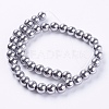 Synthetic Magnetic Hematite Beads Strands G-H1099-1-2