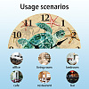 MDF Printed Wall Clock HJEW-WH0058-033-3