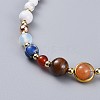 Natural & Synthetic Gemstone Beaded Necklaces NJEW-JN02454-02-2
