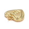 Rack Plating Real 18K Gold Plated Brass Pendants KK-E260-01G-B-3