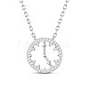 SHEGRACE Rhodium Plated 925 Sterling Silver Pendant Necklaces JN753A-1