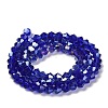 Transparent Electroplate Glass Beads Strands EGLA-A039-T2mm-B06-2
