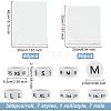 Olycraft 7 Rolls 7 Styles Paper Self-Adhesive Clothing Size Labels Sticker Rolls DIY-OC0004-34-2