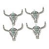 Bohemian Synthetic Turquoise Cattle Pendants FIND-Z112-01AS-2