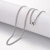 Non-Tarnish 304 Stainless Steel Necklace MAK-K004-12P-1