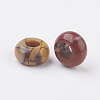 Natural Mookaite European Beads G-G740-12x6mm-21-2